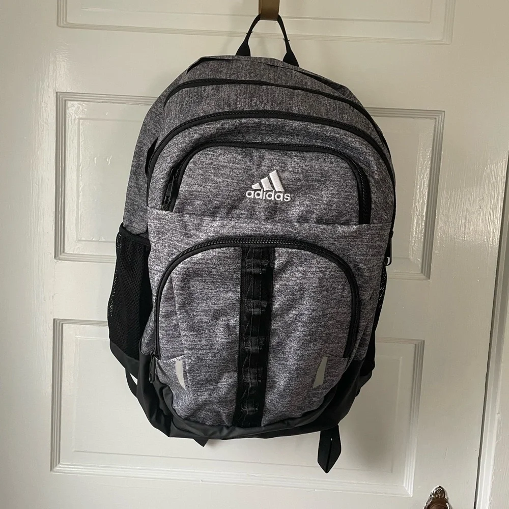 Adidas Heathered Gray Backpack NWOT - Picture 1 of 3
